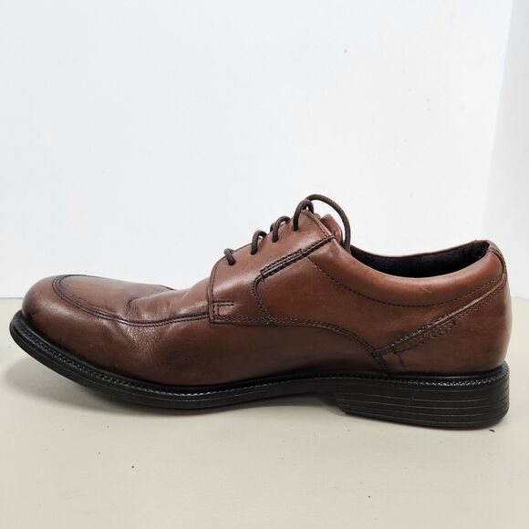 Rockport Mens Charles Road Apron Toe Oxford Shoe Size 9.5 Leather V82592 - Picture 7 of 14